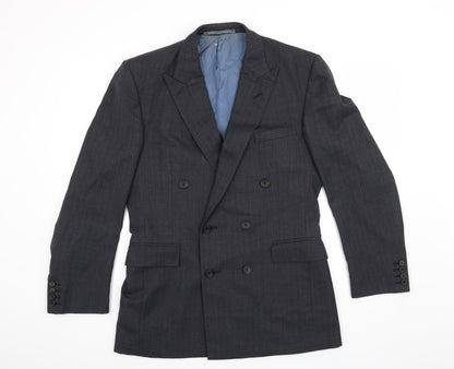 Mens UK Size 40 Preworn Regular Grey Suit Jacket