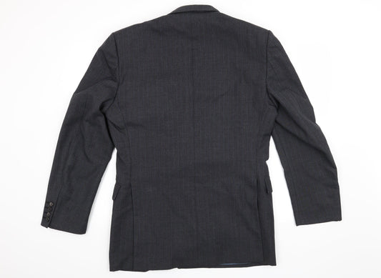 Mens UK Size 40 Preworn Regular Grey Suit Jacket