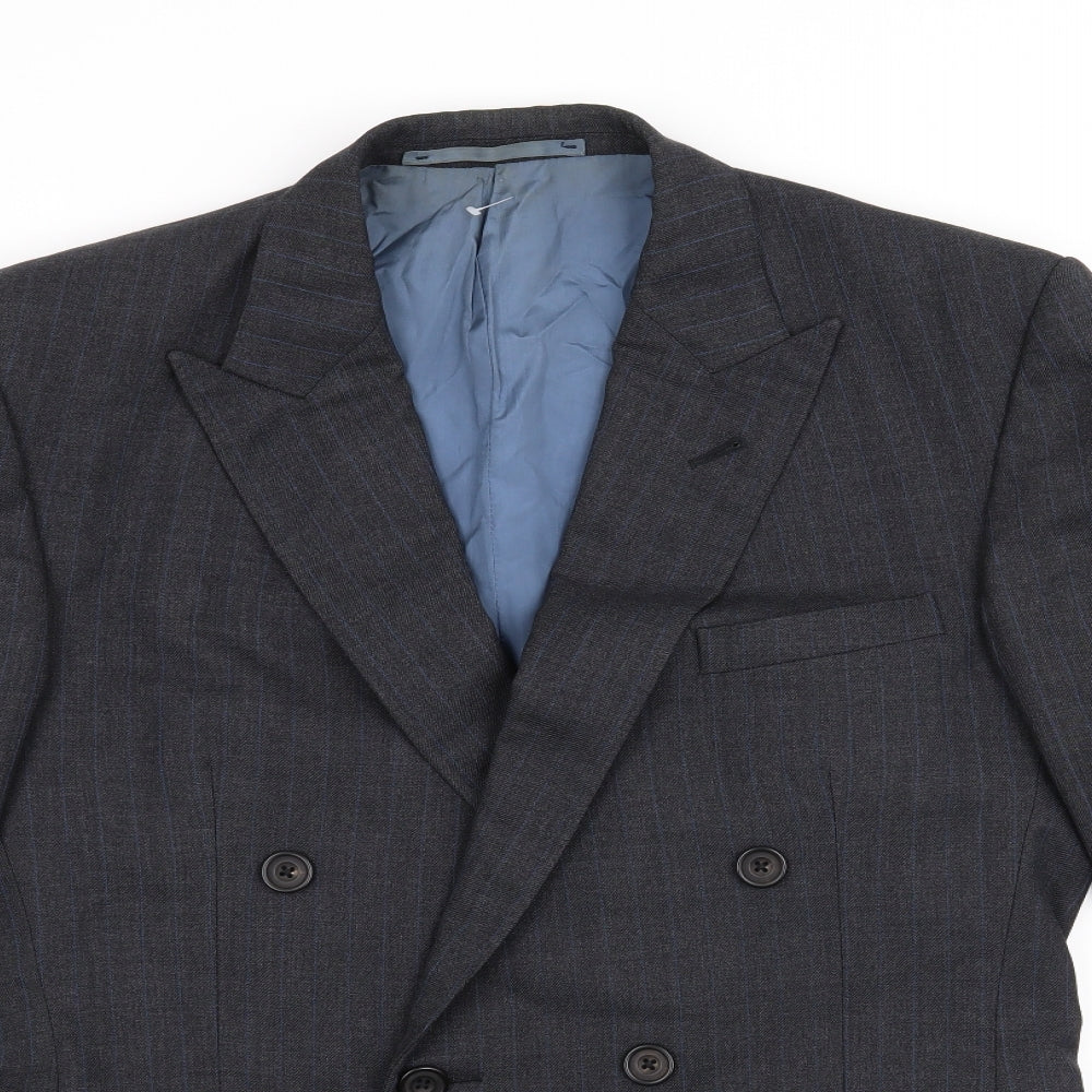 Mens UK Size 40 Preworn Regular Grey Suit Jacket