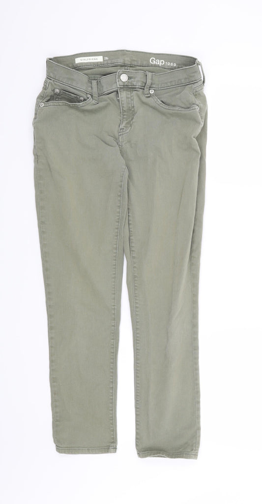 Gap Womens Green   Straight Jeans  L27 in