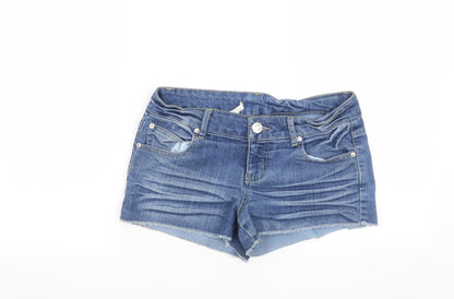 FOREVER 21 Womens Blue   Cut-Off Shorts