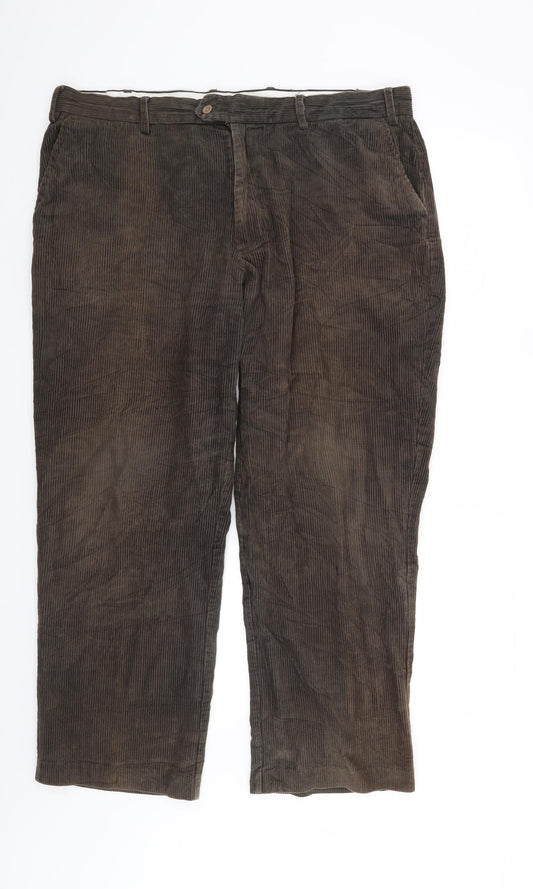 Womens UK Size 40 Preworn Regular Fit  Brown Trousers