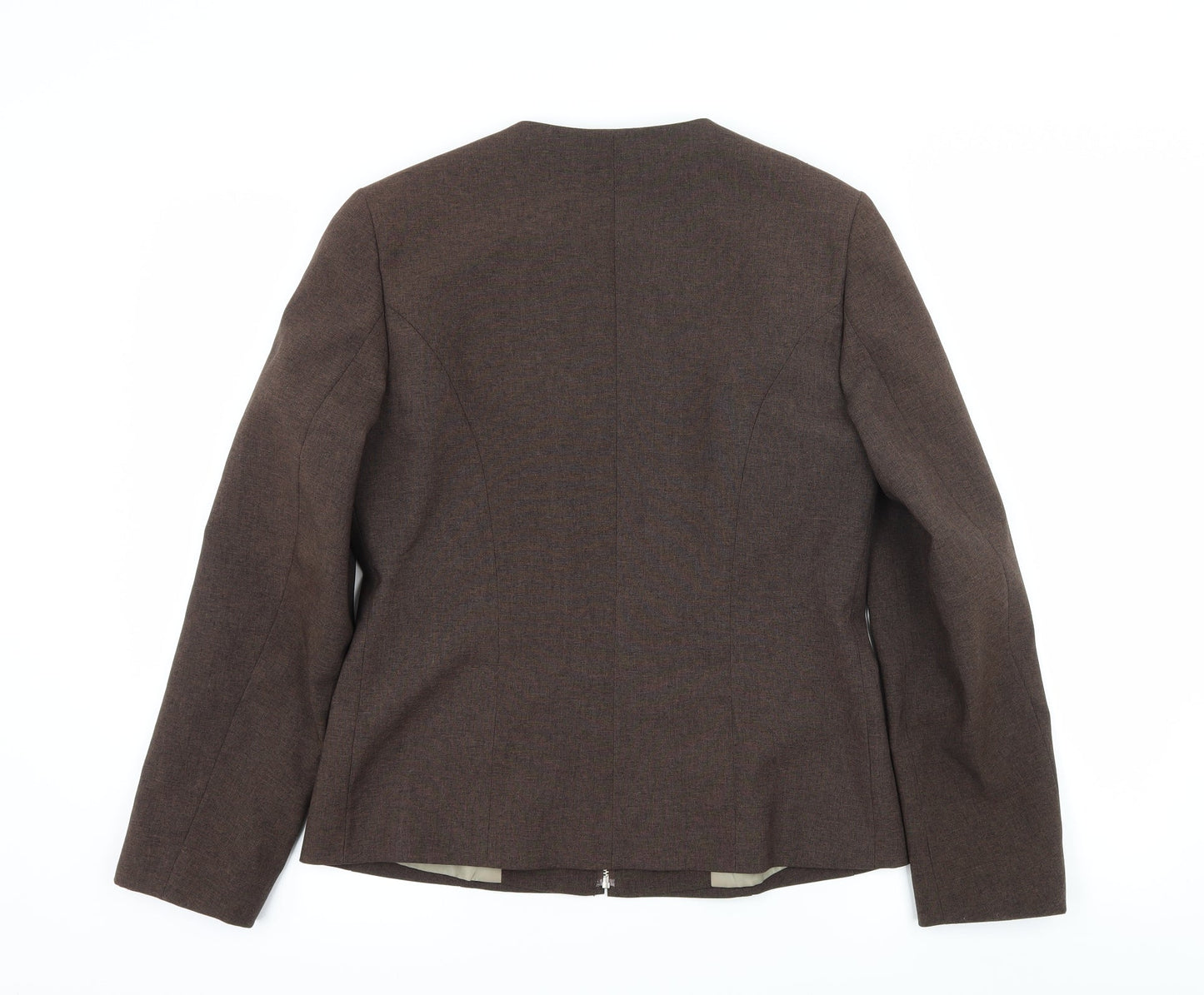 Womens UK Size 10 Essentials Brown Jacket