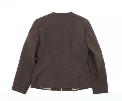 Womens UK Size 10 Essentials Brown Jacket