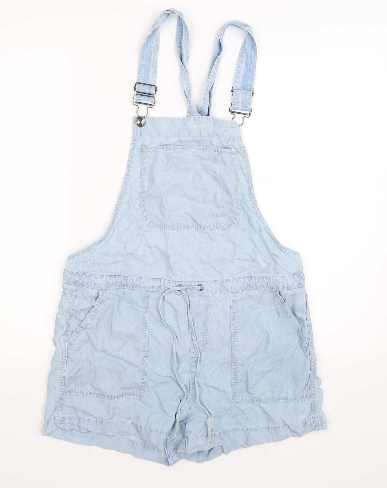 FOREVER 21 Womens Blue  Denim Dungaree One-Piece Size M L3 in