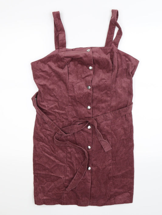 George Womens Purple  Corduroy Mini  Size 10