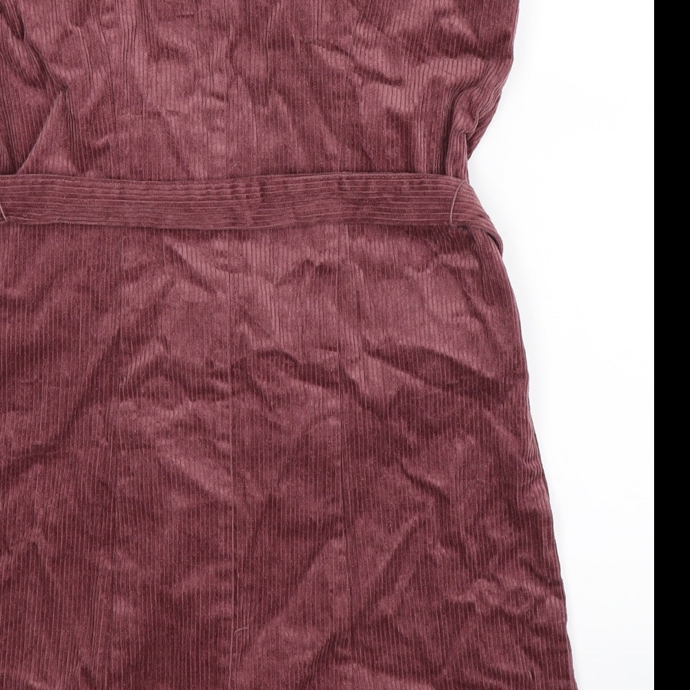 George Womens Purple  Corduroy Mini  Size 10