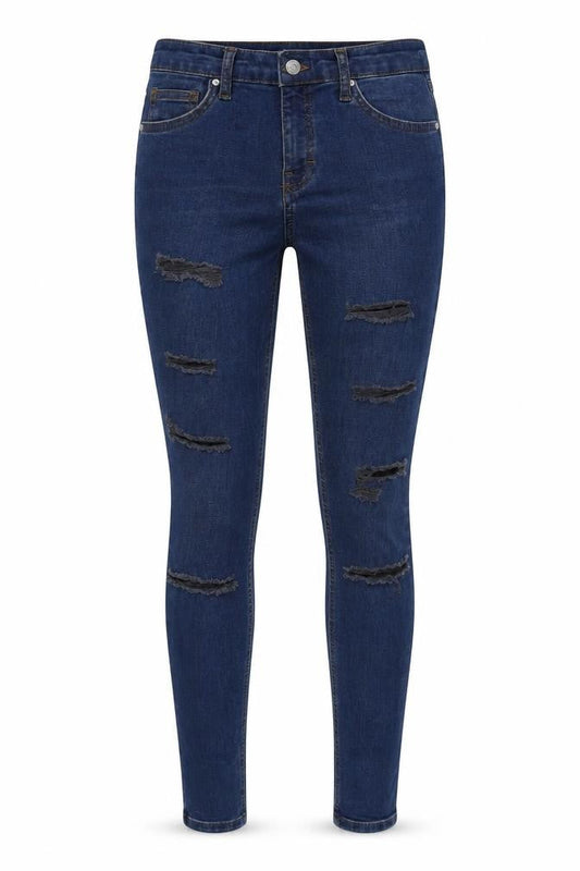 Womens UK Size 8 Topshop Extra-Slim Fit Jegging Blue Jeans