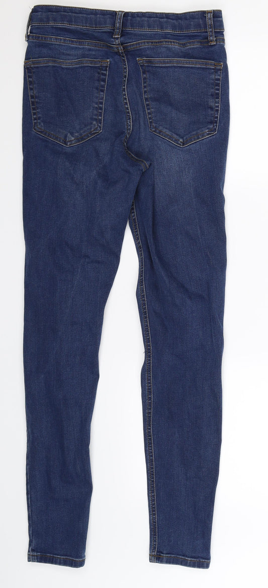 Topshop Womens Blue  Denim Jegging Jeans Size 8 L34 in