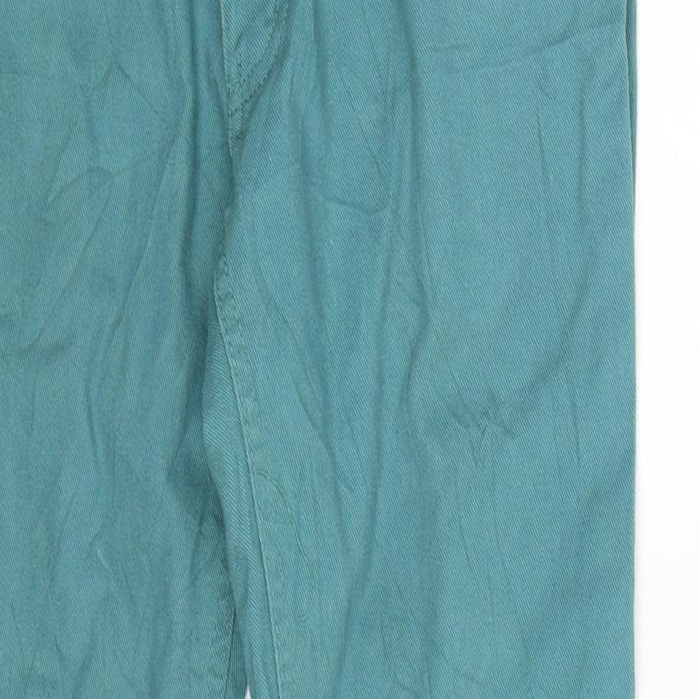 Peacocks Womens Green  Denim Skinny Jeans Size 8 L28 in