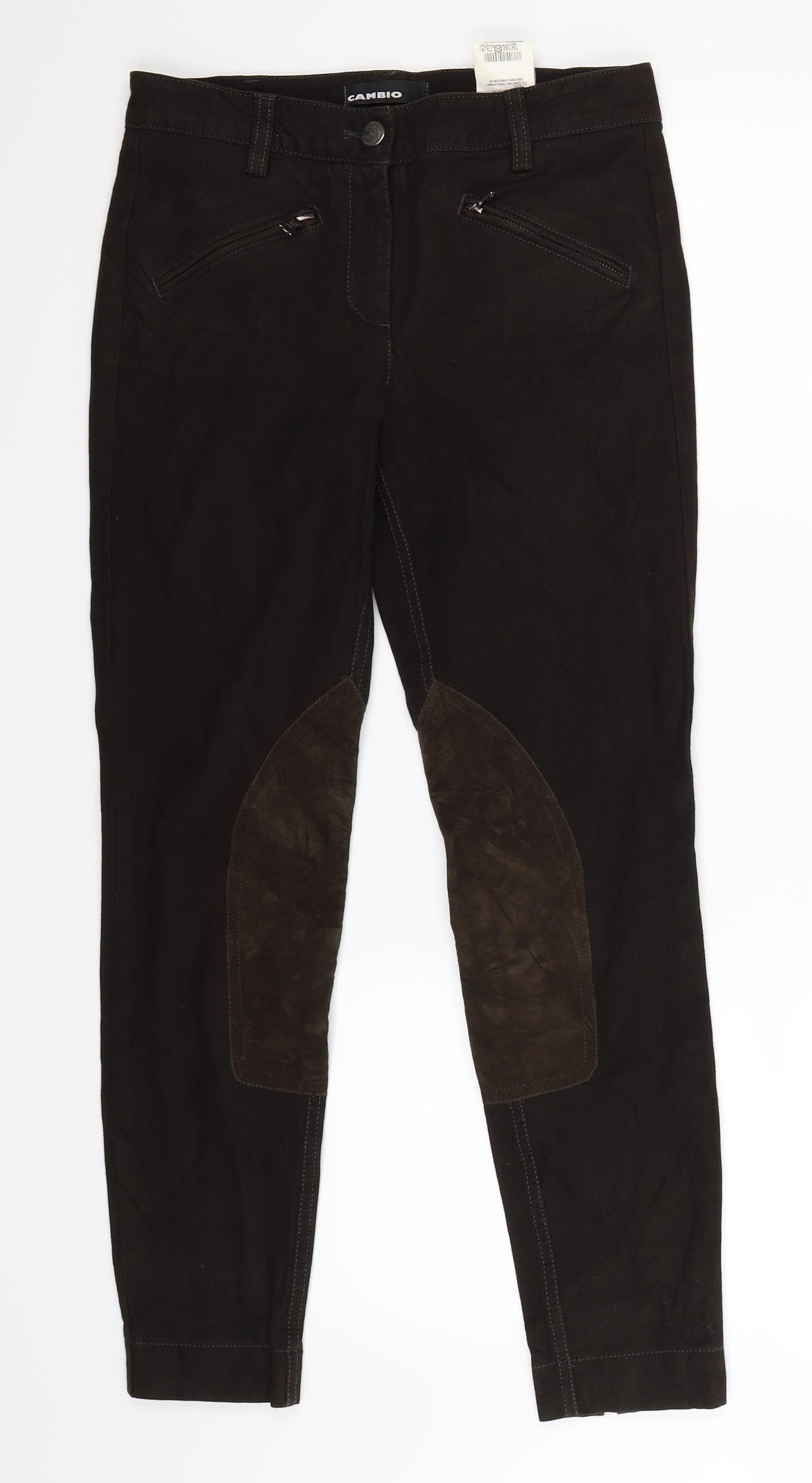 Womens UK Size 8 Cambio Extra-Slim Fit Skinny Black Jeans