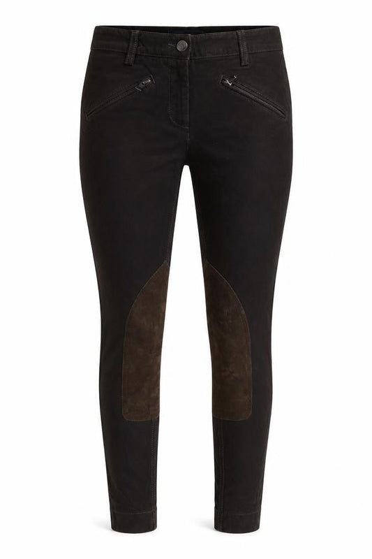 Womens UK Size 8 Cambio Extra-Slim Fit Skinny Black Jeans
