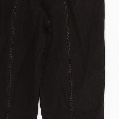 Womens UK Size 8 Cambio Extra-Slim Fit Skinny Black Jeans