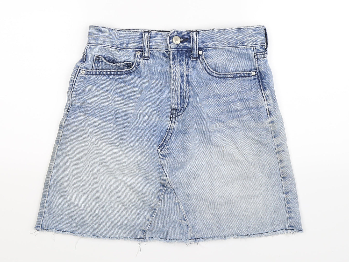 Gap Womens Blue  Denim A-Line Skirt Size 6