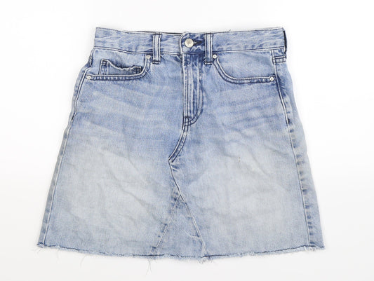 Gap Womens Blue  Denim A-Line Skirt Size 6