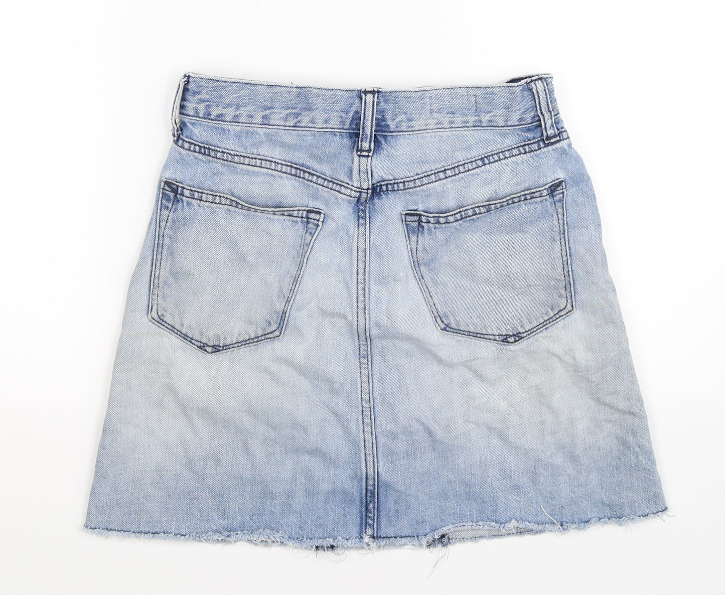 Gap Womens Blue  Denim A-Line Skirt Size 6