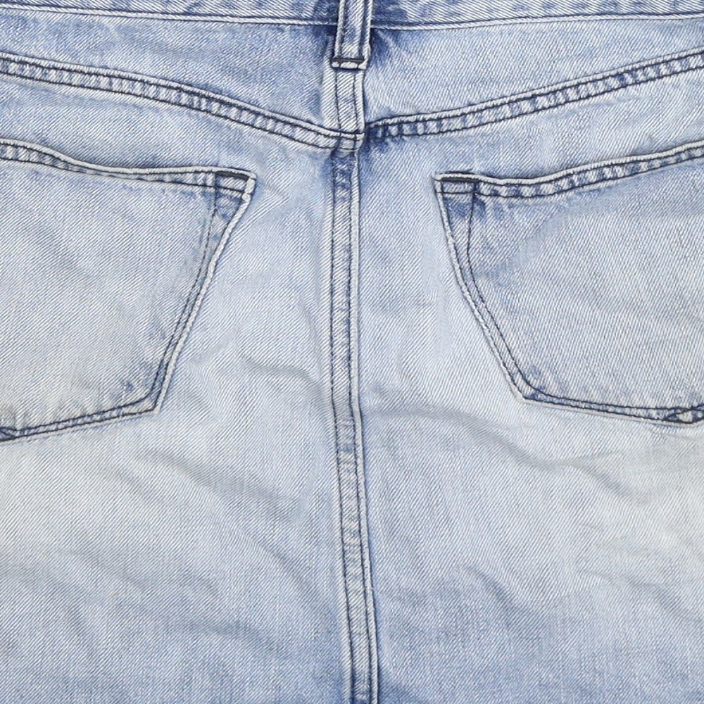 Gap Womens Blue  Denim A-Line Skirt Size 6