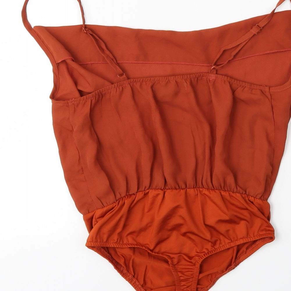 Missguided Womens Brown   Tunic Blouse Size 6