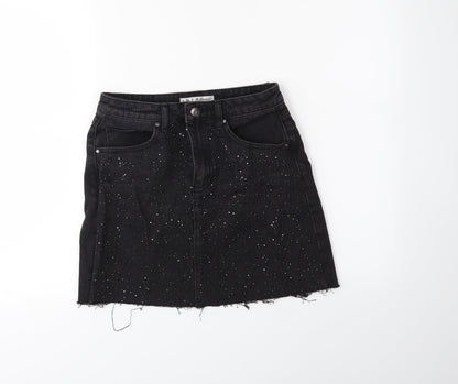 Womens UK Size 6 Denim & Co. Mini Denim Skirt