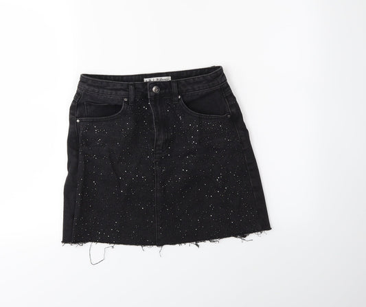Womens UK Size 6 Denim & Co. Mini Denim Skirt