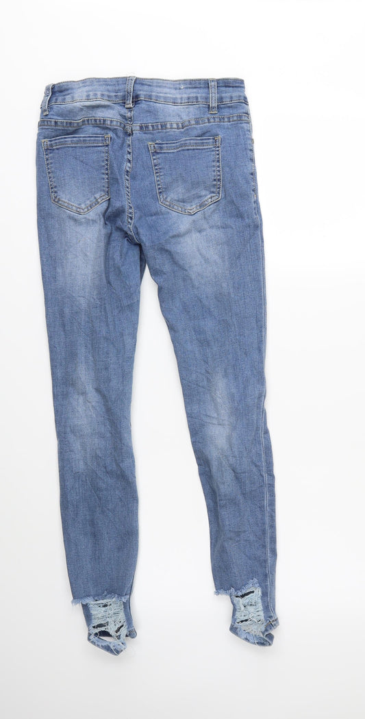 Redial Womens Black  Denim Skinny Jeans  L28 in