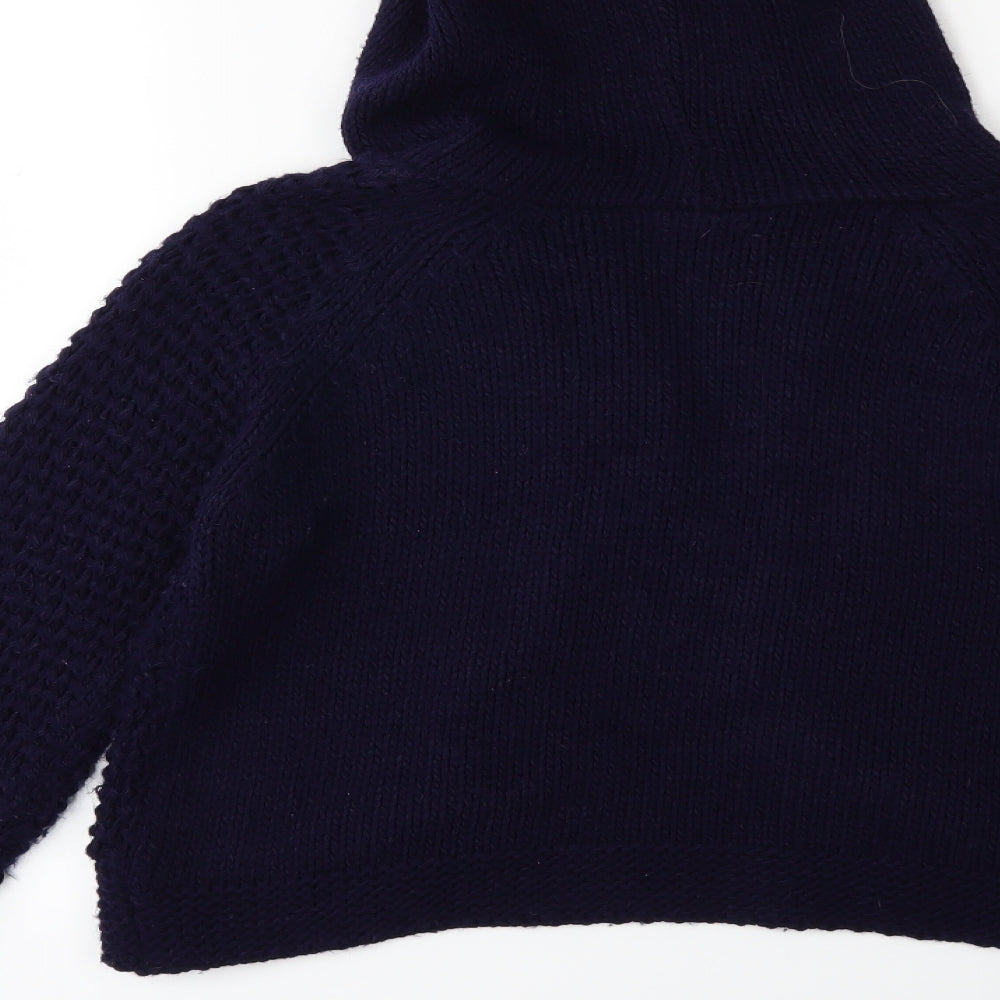 Miss Selfridge Womens Blue  Knit Cardigan Jumper Size 10