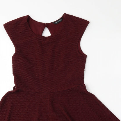 Miss Saigon Womens Red   Fit & Flare  Size 10