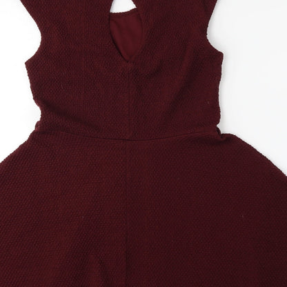 Miss Saigon Womens Red   Fit & Flare  Size 10