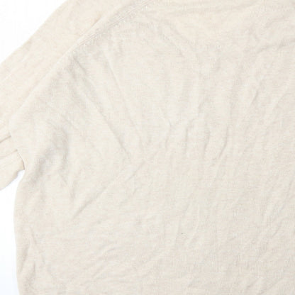 Marks and Spencer Womens Beige  Knit Pullover Jumper Size 12