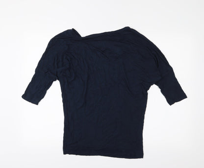 Womens UK Size XS American Apparel Blue Basic T-Shirt
