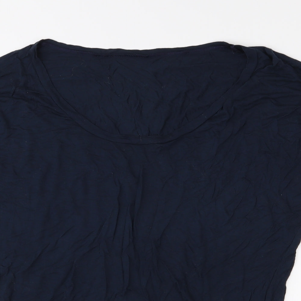 Womens UK Size XS American Apparel Blue Basic T-Shirt