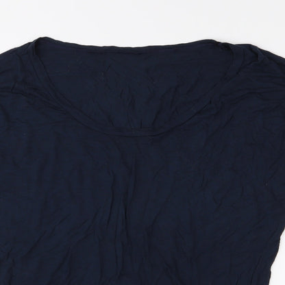 Womens UK Size XS American Apparel Blue Basic T-Shirt