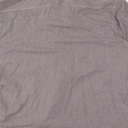Primark Mens Red Check   Button-Up Size 16