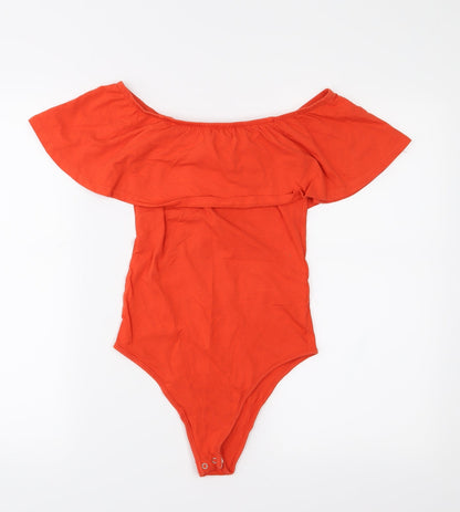 Primark Womens Orange  Jersey Basic T-Shirt Size 6