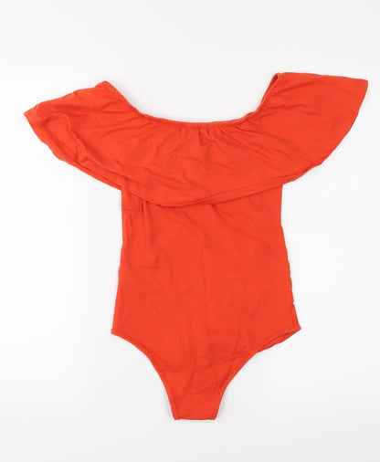 Primark Womens Orange  Jersey Basic T-Shirt Size 6