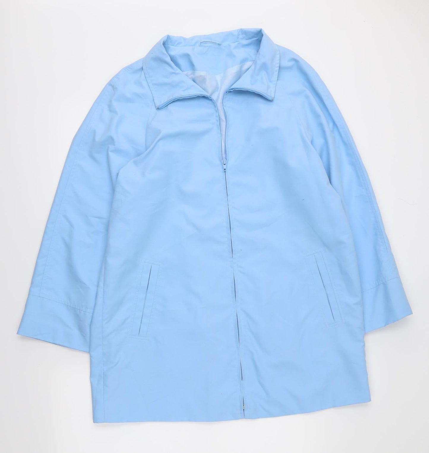 Womens UK Size 14 Preworn Blue Anorak Coat