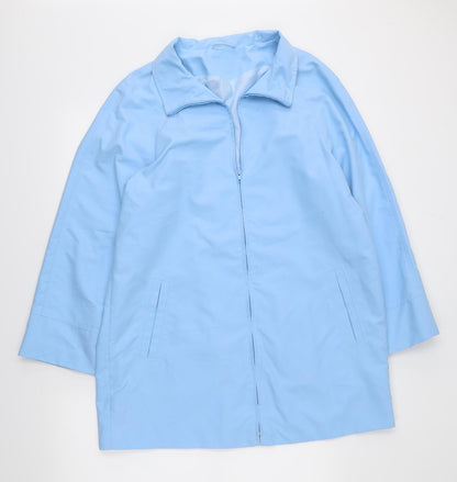 Womens UK Size 14 Preworn Blue Anorak Coat