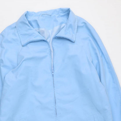 Womens UK Size 14 Preworn Blue Anorak Coat