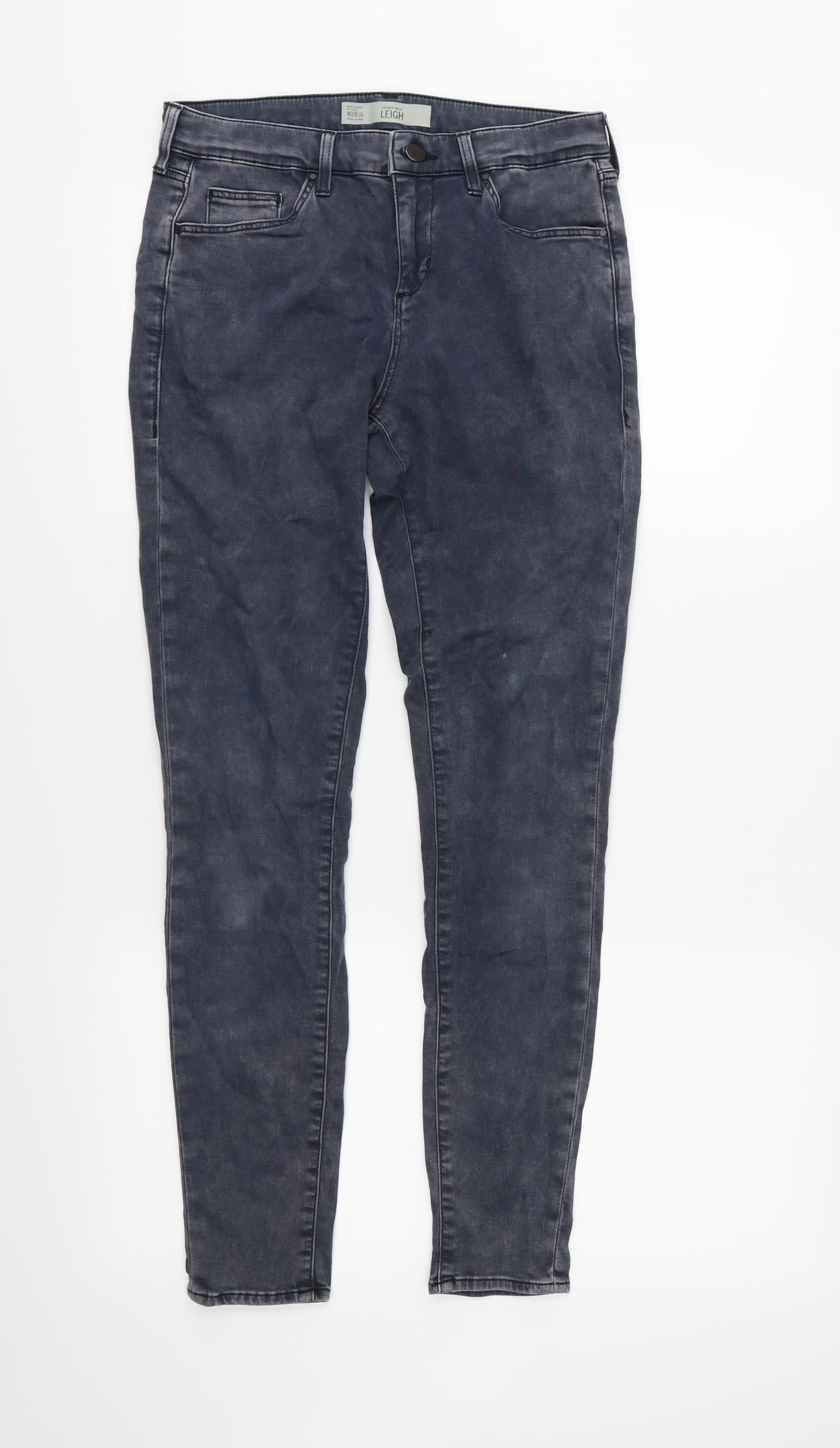 Topshop Womens Grey  Denim Skinny Jeans  L30 in