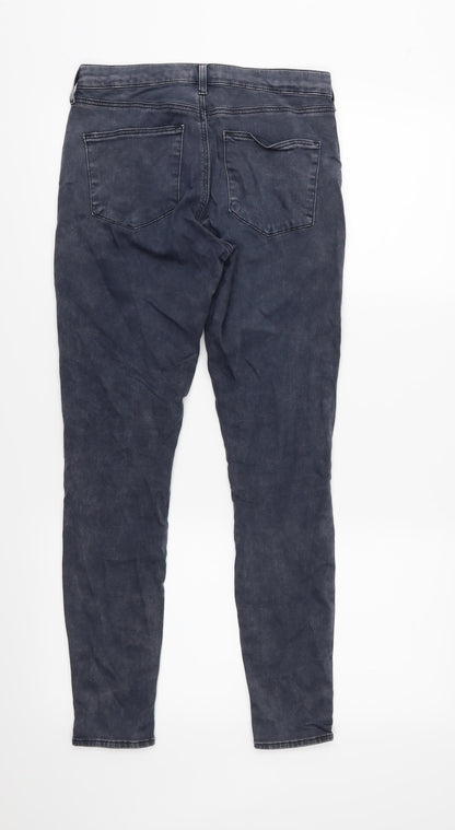 Topshop Womens Grey  Denim Skinny Jeans  L30 in