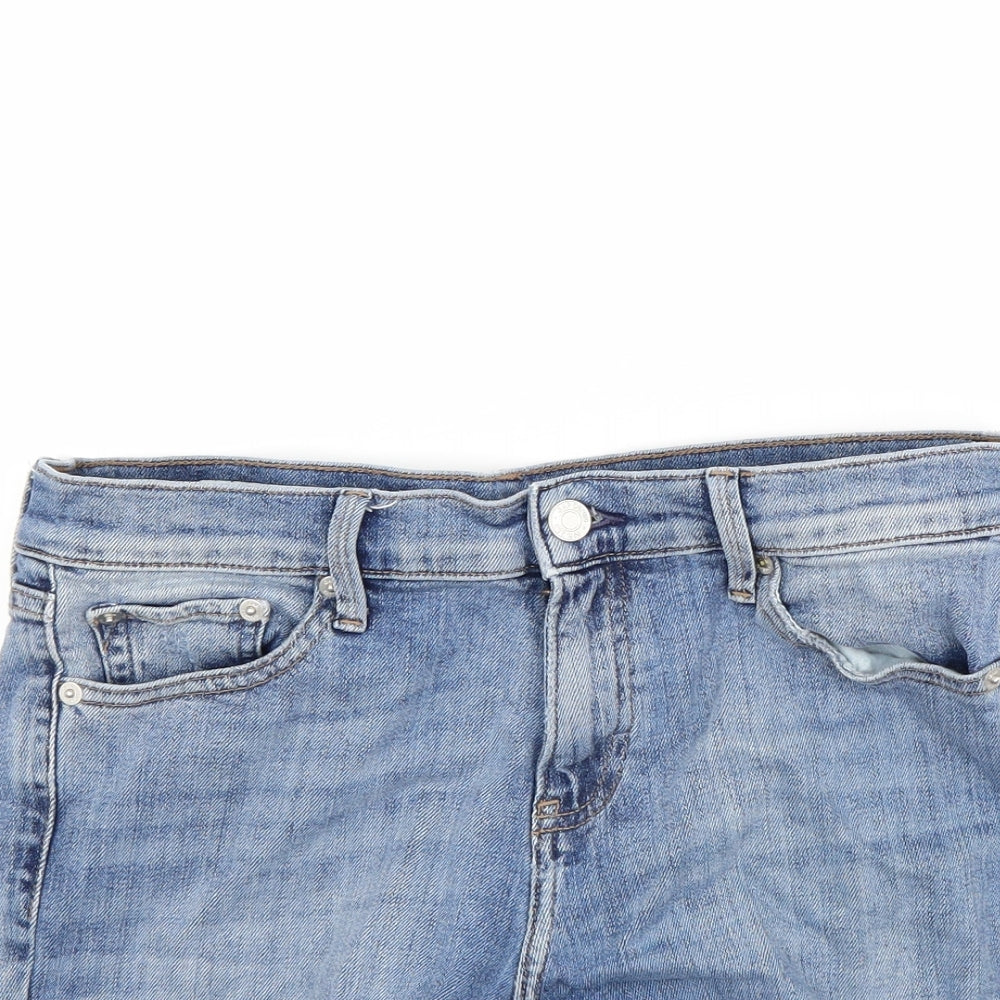 Gap Womens Blue  Denim Cut-Off Shorts Size 8