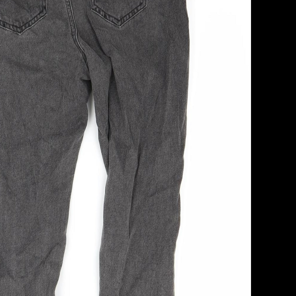 Noisy may Womens Black  Denim Tapered Jeans Size 10 L28 in