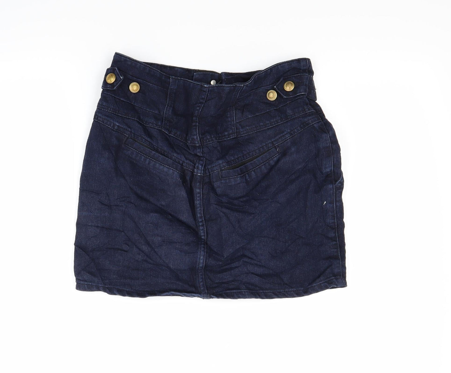 Womens UK Size 8 Topshop Mini Denim Skirt