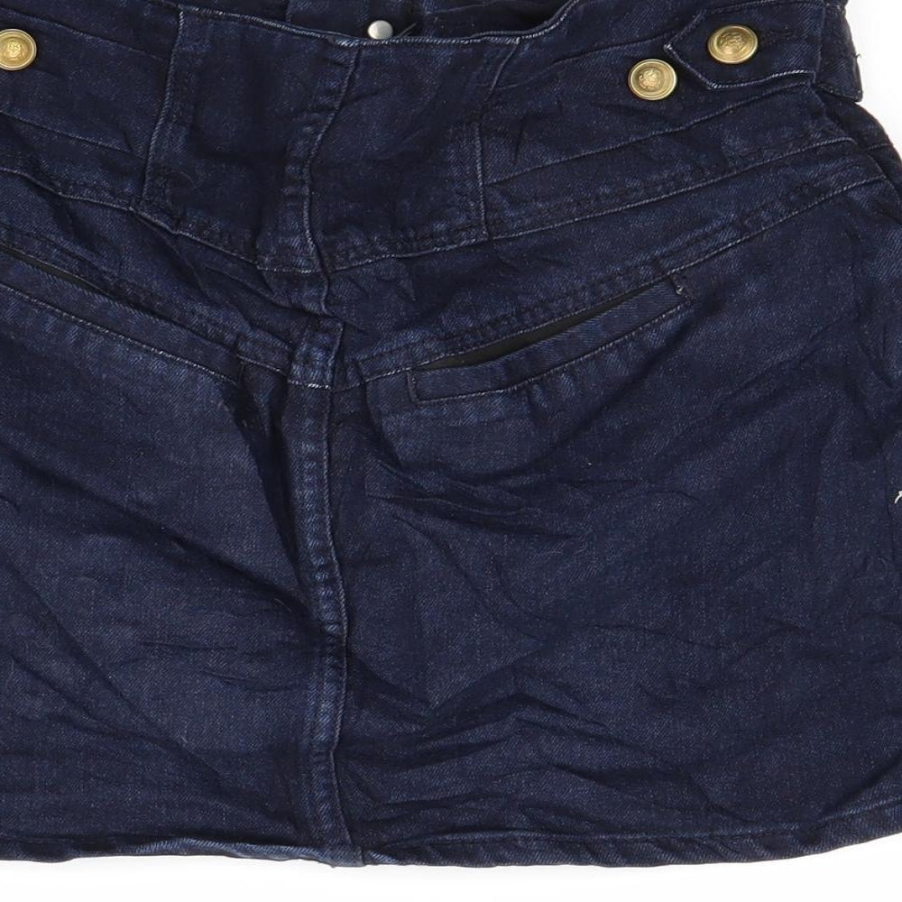 Womens UK Size 8 Topshop Mini Denim Skirt