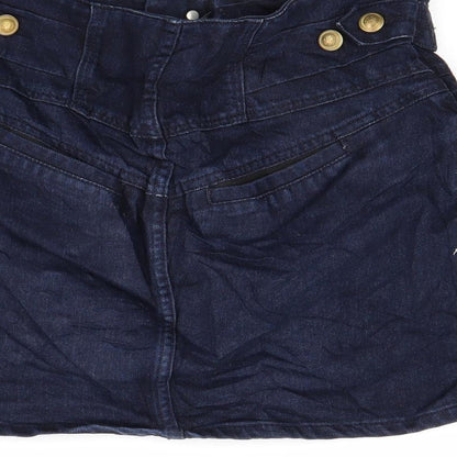 Womens UK Size 8 Topshop Mini Denim Skirt