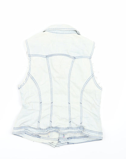 Newlook Womens Blue   Jacket Waistcoat Size 10