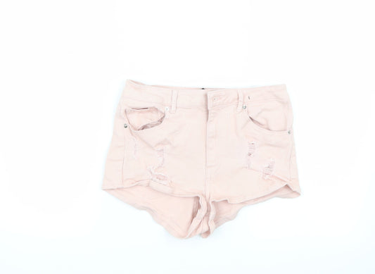 H&M Womens Pink   Bermuda Shorts Size 6