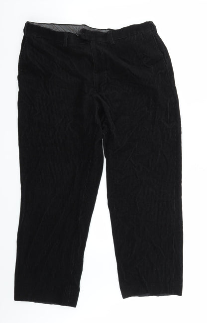 Womens UK Size 40 Marks and Spencer Regular Fit  Black Trousers