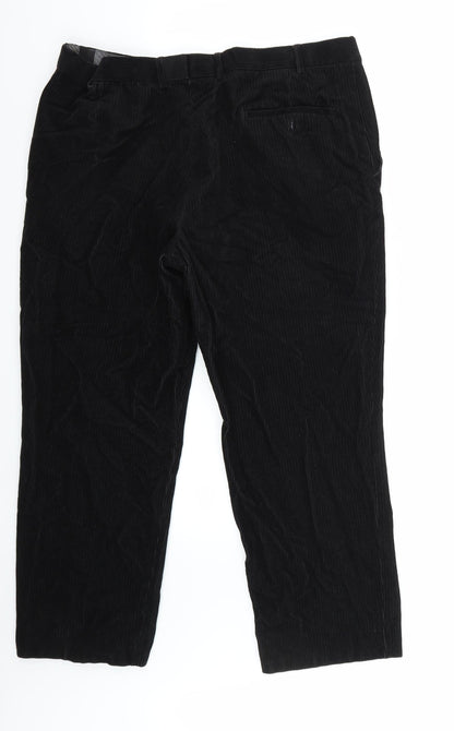 Womens UK Size 40 Marks and Spencer Regular Fit  Black Trousers