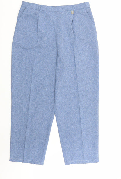 Womens UK Size 18 Classics Regular Fit  Blue Trousers
